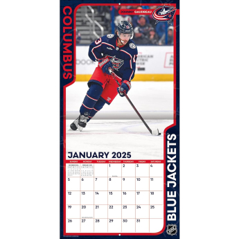 Columbus Blue Jackets kalendář 2025 Wall Calendar
