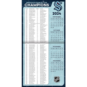Seattle Kraken kalendář 2025 Wall Calendar