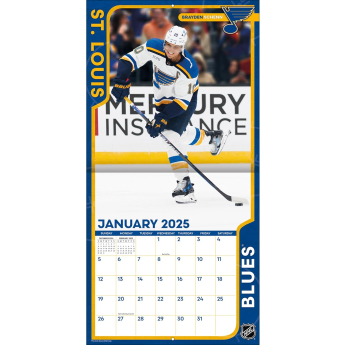 St. Louis Blues kalendář 2025 Wall Calendar