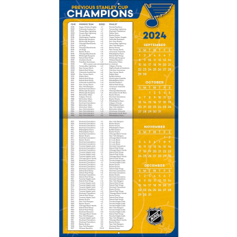 St. Louis Blues kalendář 2025 Wall Calendar