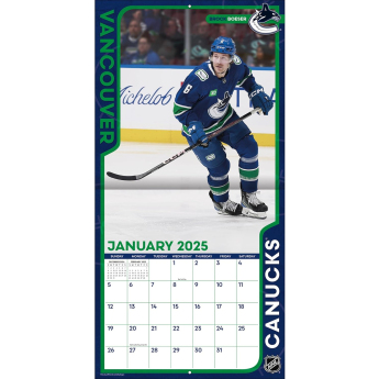 Vancouver Canucks kalendář 2025 Wall Calendar
