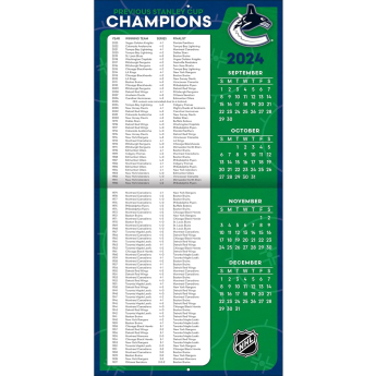 Vancouver Canucks kalendář 2025 Wall Calendar