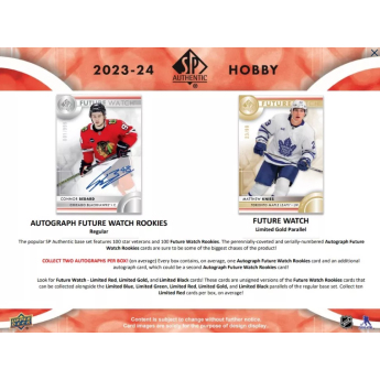 NHL boxy hokejové karty NHL 2023-24 Upper Deck SP Authentic Hobby Box