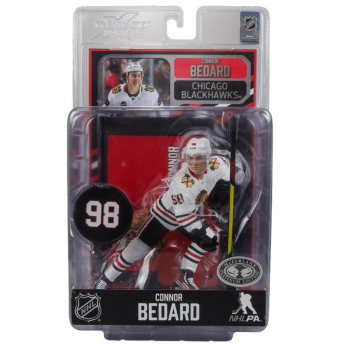 Chicago Blackhawks figurka Connor Bedard #98 Figure SportsPicks 2023/2024 Season Away Jersey