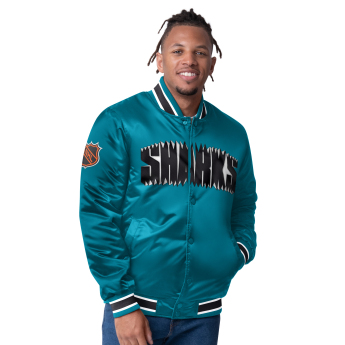 San Jose Sharks pánská bunda The CLOSER Reversible Varsity Satin
