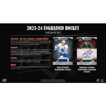 NHL boxy hokejové karty NHL 2023-24 Upper Deck Engrained Hockey Hobby Box