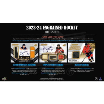 NHL boxy hokejové karty NHL 2023-24 Upper Deck Engrained Hockey Hobby Box