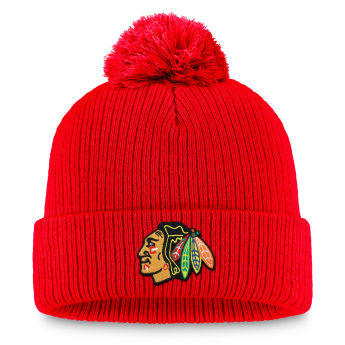 Chicago Blackhawks zimní čepice A/CAP Beanie Cuff Pom