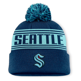 Seattle Kraken zimní čepice A/CAP Beanie Cuff W/Pom
