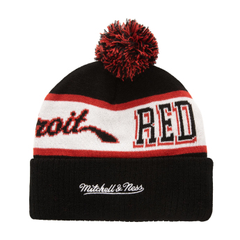 Detroit Red Wings zimní čepice Block Sweep Pom Knit