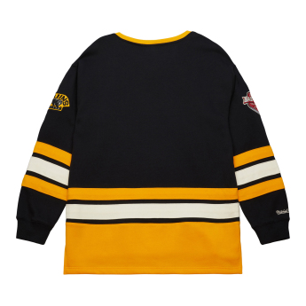 Boston Bruins pánská mikina Heritage Lace-Up Crew Vintage Logo