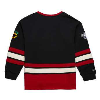 Chicago Blackhawks pánská mikina Heritage Lace-Up Crew Vintage Logo