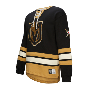 Vegas Golden Knights pánská mikina Heritage Lace-Up Crew Vintage Logo