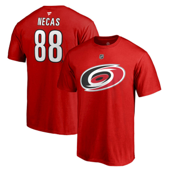 Carolina Hurricanes pánské tričko Martin Nečas #88 Stack Logo Name & Number