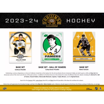 NHL boxy hokejové karty NHL 2023-24 Upper Deck Boston Bruins Centennial Hobby Box