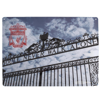 FC Liverpool cedule na zeď Shankly Gates Large