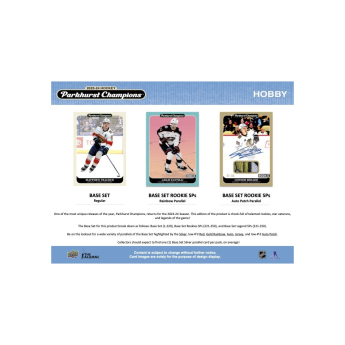 NHL boxy hokejové karty NHL 2023-24 Upper Deck Parkhurst Champions Hockey Hobby box
