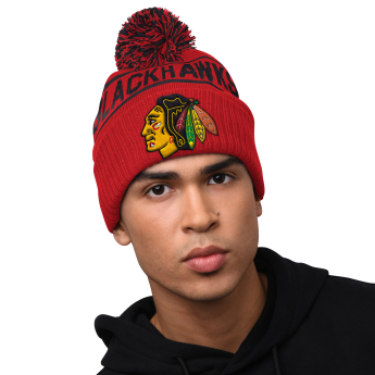 Chicago Blackhawks zimní čepice Blizzard Pom Beanie