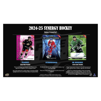 NHL boxy hokejové karty NHL 2024-25 Upper Deck Synergy Hobby Box