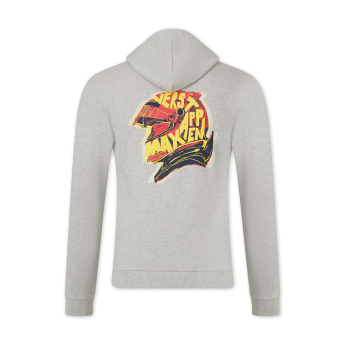 Red Bull Racing pánská mikina s kapucí Max Verstappen Helmet zip grey F1 Team 2024