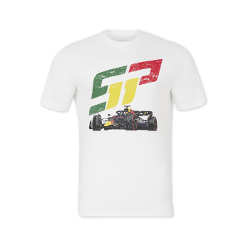 Red Bull Racing pánské tričko Sergio Perez white F1 Team 2024