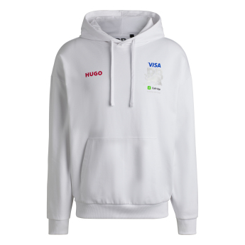 Visa Cash App RB pánská mikina s kapucí Hugo Bulls white F1 Team 2024