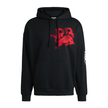 Visa Cash App RB pánská mikina s kapucí Hugo oversize small logo black F1 Team 2024