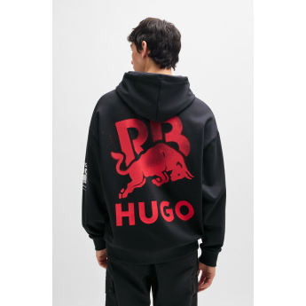Visa Cash App RB pánská mikina s kapucí Hugo oversize small logo black F1 Team 2024
