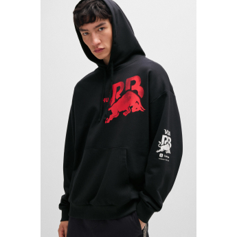 Visa Cash App RB pánská mikina s kapucí Hugo oversize small logo black F1 Team 2024