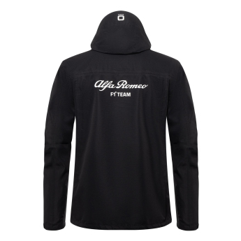 Alfa Romeo Racing pánská bunda s kapucí Rain official black F1 Team 2023