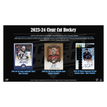 NHL boxy hokejové karty NHL 2023-24 Upper Deck Clear Cut Hobby Box
