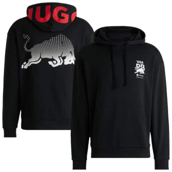 Visa Cash App RB pánská mikina s kapucí Hugo logo black F1 team 2025