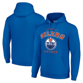 Edmonton Oilers pánská mikina s kapucí Logo Pullover Royal
