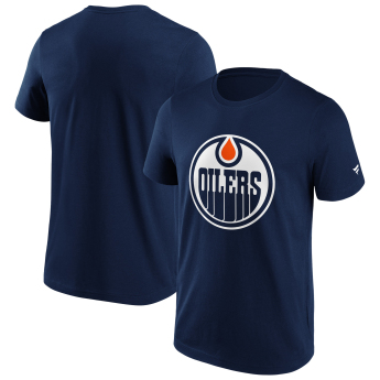 Edmonton Oilers pánské tričko Primary Logo Graphic navy
