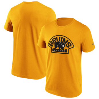 Boston Bruins pánské tričko Primary Logo Graphic yellow