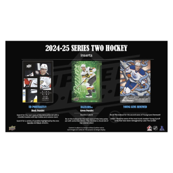 NHL boxy hokejové karty NHL 2024-25 Upper Deck Series 2 Tin Box