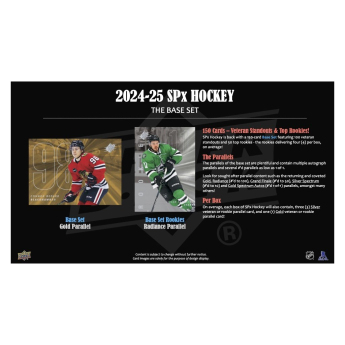 NHL boxy hokejové karty NHL 2024-25 Upper Deck SPx Hockey Hobby Box
