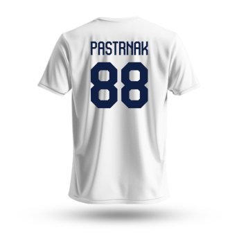 Hokejové reprezentace pánské tričko Czech republic David Pastrňák #88 National Emblem 2025 white
