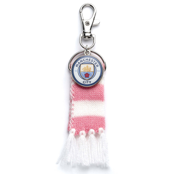 Manchester City přívěšek na tašku Pink Bar Scarf