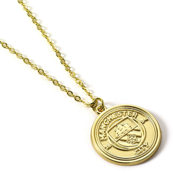 Manchester City přívěšek na krk Gold Finish Crest Necklace
