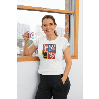 Hokejové reprezentace dámské tričko Czech Republic Martin Nečas #98 National Emblem 2025 White