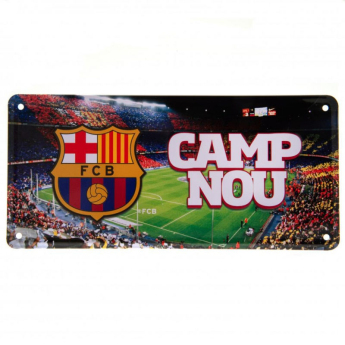 FC Barcelona cedule na zeď Camp Nou
