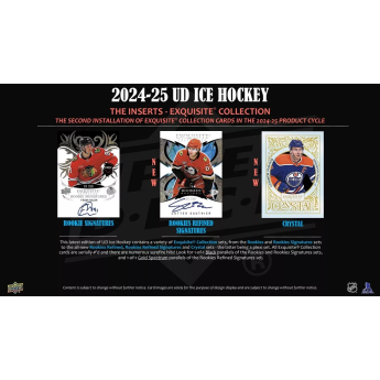 NHL boxy hokejové karty NHL 2024-25 Upper Deck Ice Hockey Hobby Box
