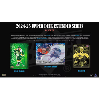 NHL boxy hokejové karty NHL 2024-25 Upper Deck Extended Series Hockey Blaster Box