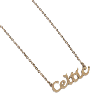 FC Celtic přívěšek na krk Gold Plated Name Dropper Necklace