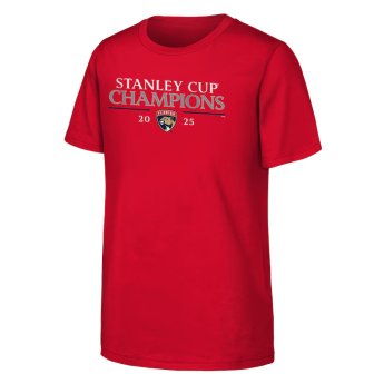 Florida Panthers dětské tričko 2025 Stanley Cup Champions Signature Roster red