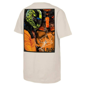 Mclaren Honda dětské tričko Lando Norris NE white F1 Team 2025