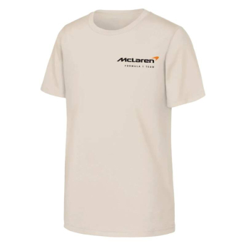 Mclaren Honda dětské tričko Lando Norris NE white F1 Team 2025