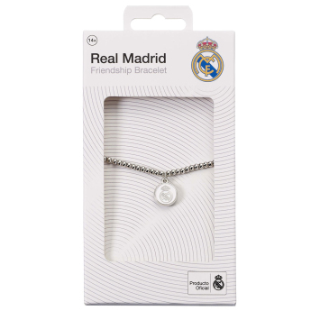 Real Madrid náramek Silver Finish Bead Bracelet