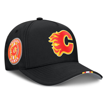 Calgary Flames čepice baseballová kšiltovka 2025 Draft Authentic Pro Structured Adjustable